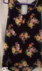 Sleeveless floral top